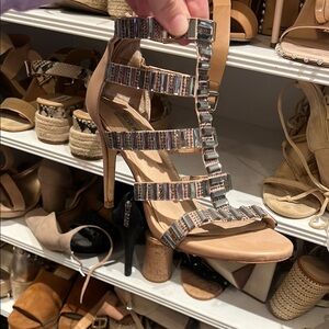 Steve Madden Strappy Tan Heels